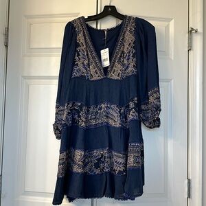 Free people boho baby doll dress